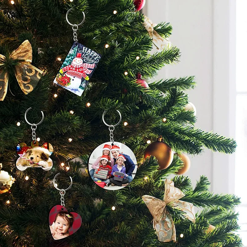 181 Pieces of Sublimation Blank,8 Shapes Sublimation Blank Sets, Tassel Keychain Ring, Suitable for DIY Craftsmanship