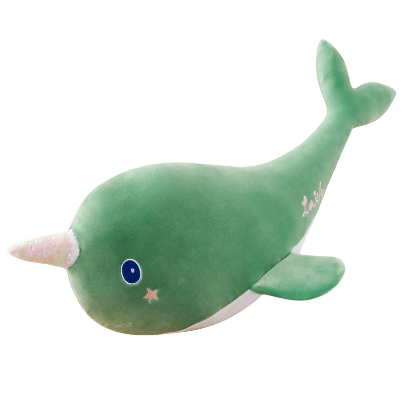

1pc 55/80cm New Cute Blue Shark Plush Toys Big Fish Cloth doll Stuffed Whale Animals Doll Lovely Children Birthday xmas Gift