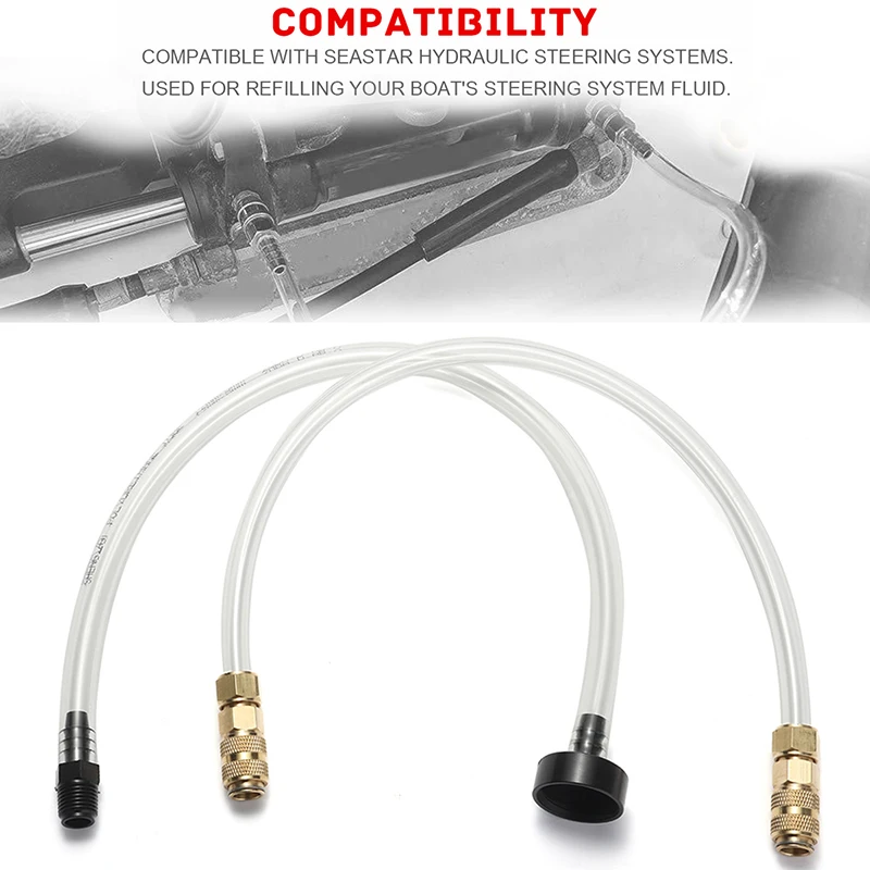 2pcs Boat Car Auto Bleed Filler Kit For Seastar Hydraulic Steering