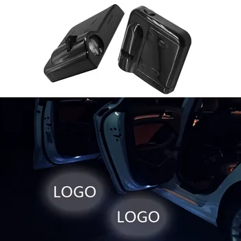 

2pcs Car Welcome Light Led Door Projector Decor Lamps For Hyundai solaris accent i30 ix35 elantra gt santa fe tucson getz i20