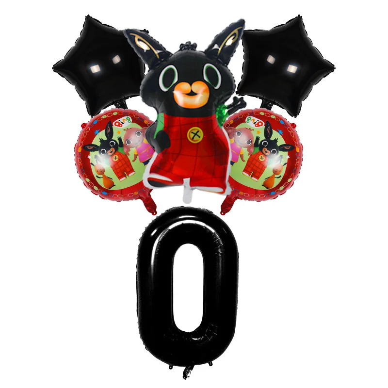 1 шт. 86*60 см Bing Банни фольгированные шары мультфильм кролик шары 40 дюймов номер ребенок 1 2 3 4 5 день рождения Декор принадлежности игрушки