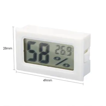 

Meter Thermometer Hygrometer Indoor Room Temperature Sensor Mini Digital LCD Temperature Humidity Weather Station with Clock