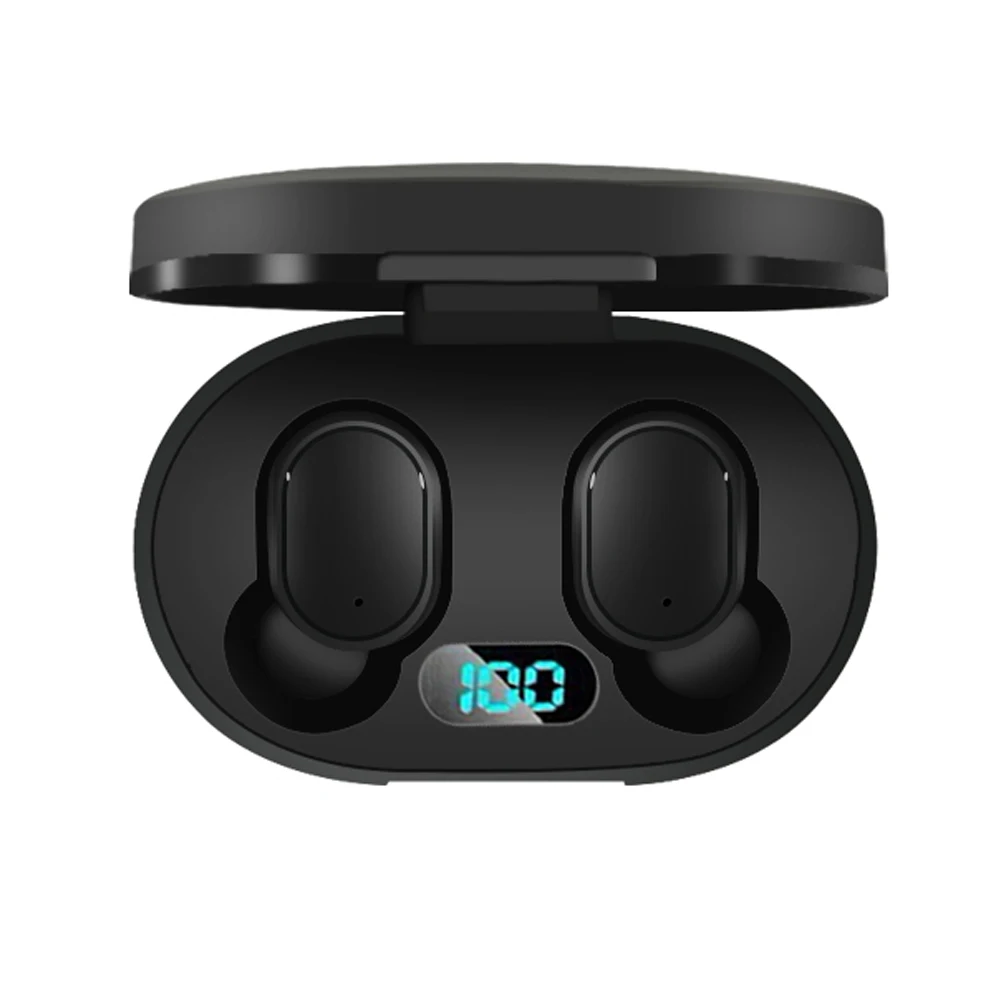 LED Display Bluetooth V5 0 Headsets with Mic for iPhone Huawei Samsung pk A6S TWS Wireless Earphone for Redmi Earbuds