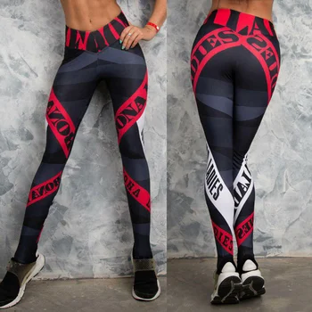 

Leggins de Mujer Pantalon Leggin Estampado De Compresion para Gimnasio Gym Fit H9