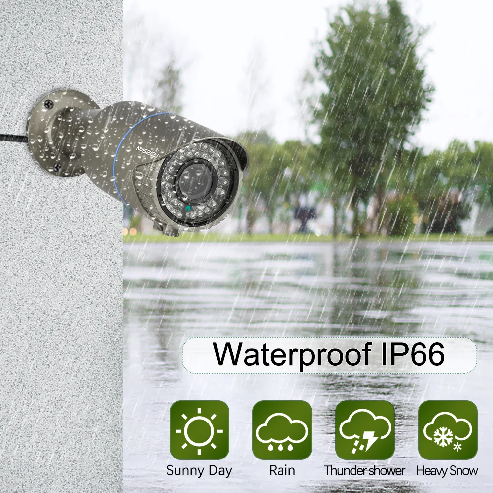 IP камера MISECU Super HD 4MP 4X с оптическим зумом/фокусом уличная Водонепроницаемая
