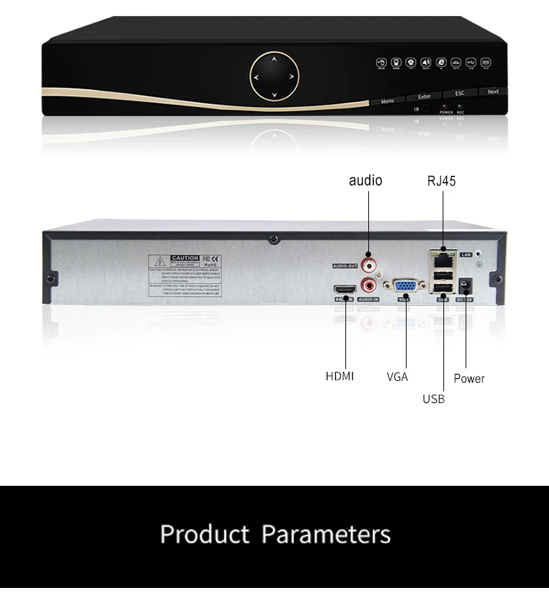 Gravador de Vídeo Sata para o Sistema de Vigilância de Segurança 16ch 32ch Nvr Rede P2p Hi3536c Cctv ip Dois Onvif H.265 4 k 5mp 8ch 13 cctv ip dois sata para o sistema