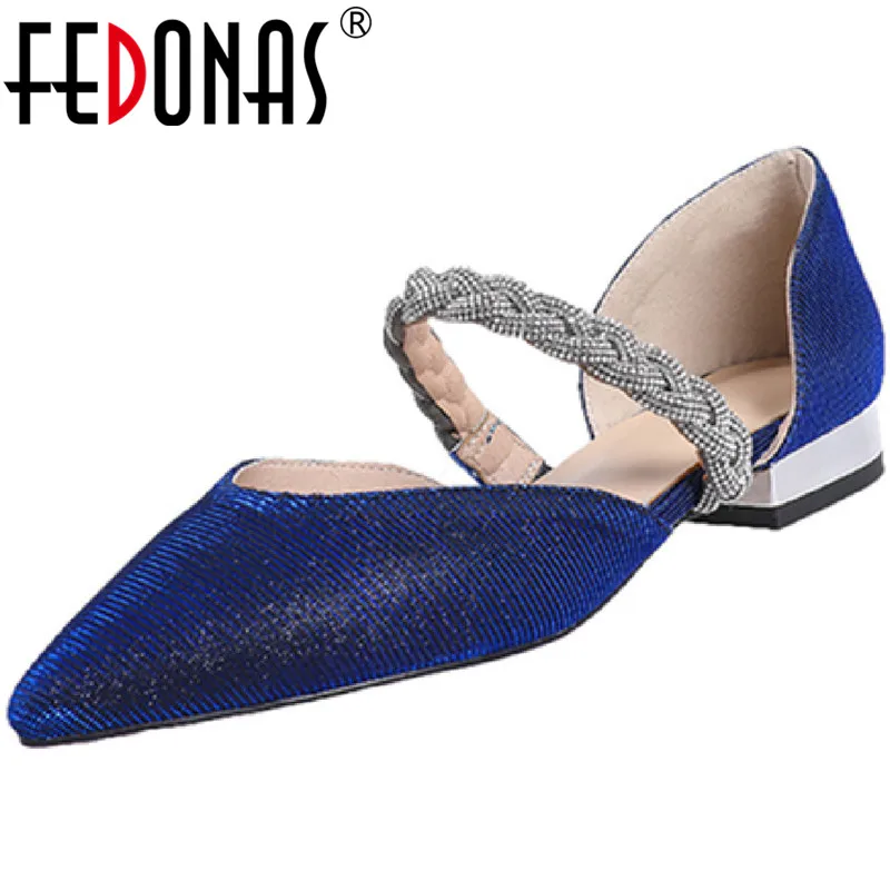 

FEDONAS Fashion Square Heels Pumps Night Club Pointed Toe Women Shoes Spring Summer Shoes New Slip On Concise 2020 Shoes Woman