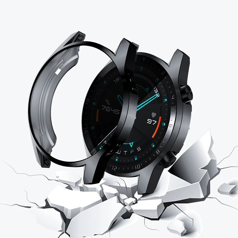 Защитный чехол для Huawei watch GT 2 мягкий из ТПУ с полным экраном Gt часов аксессуары 6