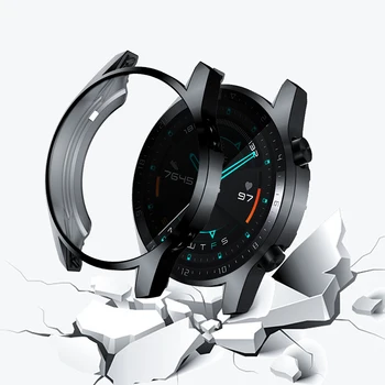 

Protective case for Huawei watch GT 2 Soft TPU Full Screen Protection Case For Huawei Gt watch Cover Accessories 6 Color