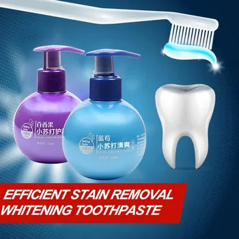 

220g Passion Fruit Blueberry Soda Toothpaste Stain Removal Whitening Baking Soda Toothpaste Fight Bleeding Gums Toothpaste