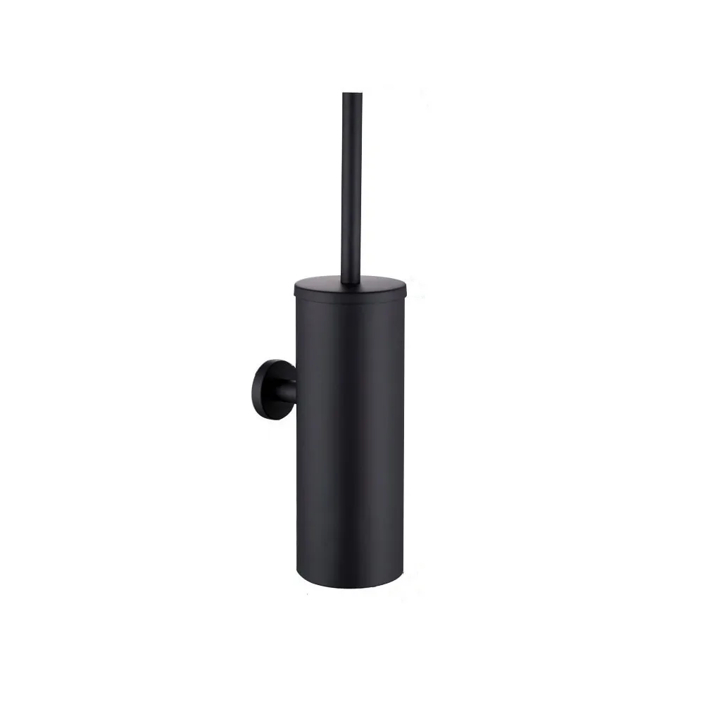 Toilet Brush Bathroom Wall Mounted Toilet Brush Holder Cleaning Tool Bathroom Accessorie Black Brushed Stainless Steel bathroom accessories toilet brush holder
