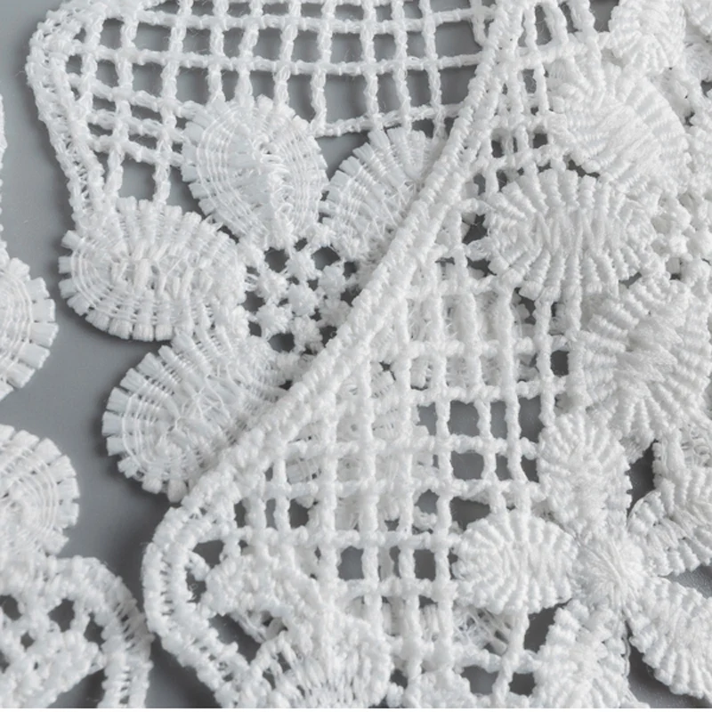 Lace Fabric Lace Garment Accessories Lace Sewing Supplies Lace Sewing Accessories Lace Accessories Clothing Accessories Lace Fabric Neckline Detachable Fake Collar DIY Breathable Scarf Around Neck Flower Sweet Hollow Comfortable Patch