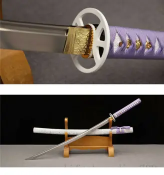

Snow walking 1095 STEEL FULL TANG BLADE TANG SWORD CAN CUT BAMBOO