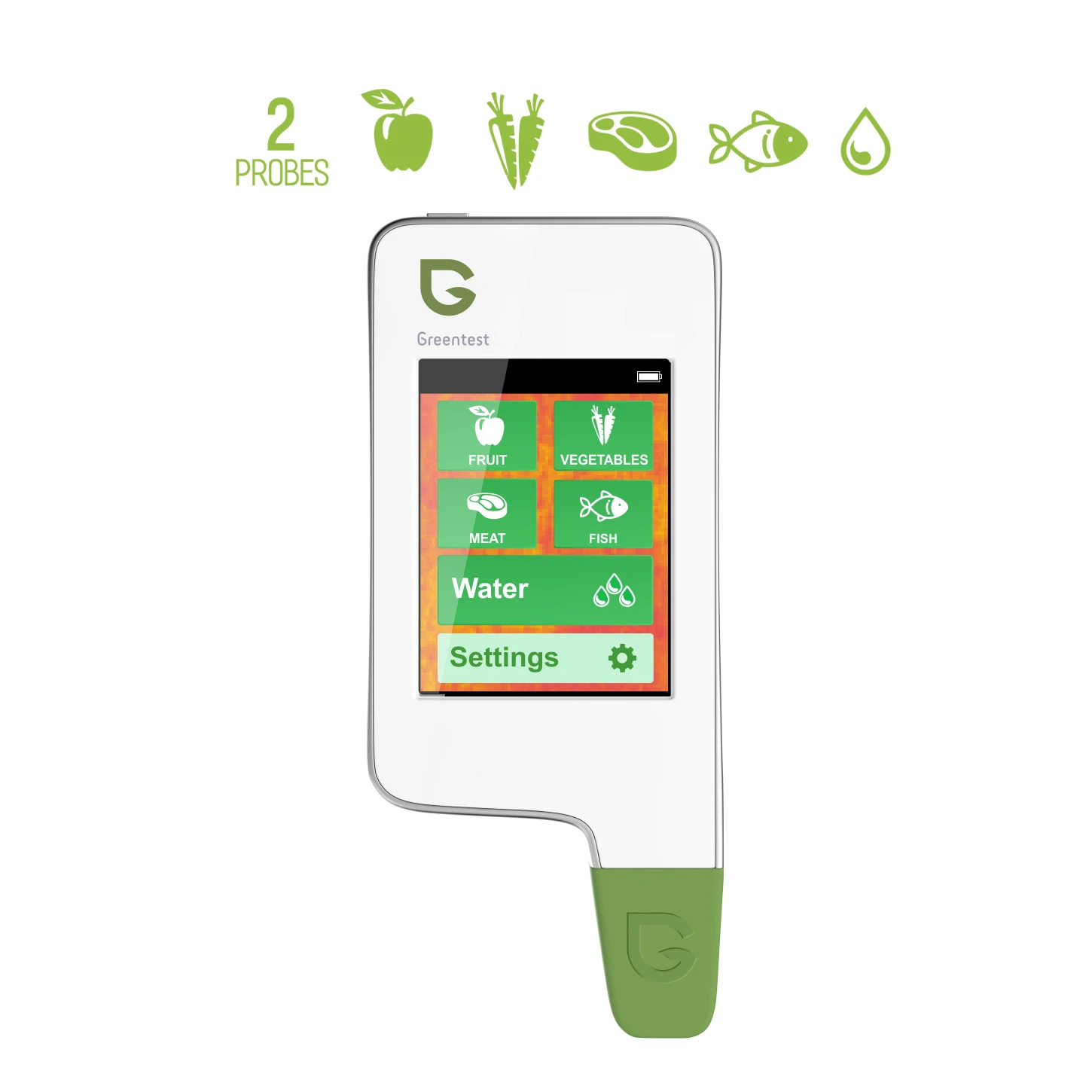 Greentest 3F цифровой пищевой нитратный тестер Измеритель концентрации анализатор твердости фруктов/овощей/мяса/рыбы/воды - Цвет: Greentest 3F White