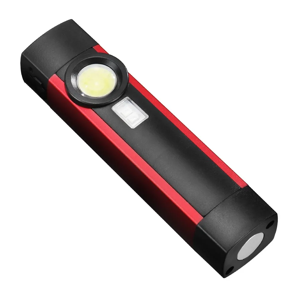 COB светодиодный мини-светильник с ручкой, УФ-магнит, USB Перезаряжаемый Рабочий фонарь, светильник-вспышка, Прямая поставка, аксессуары, Рождественское украшение