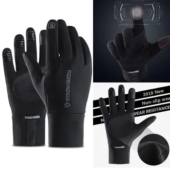

1 Pair Gloves Waterproof Windproof Anti-slip Warm PU For Outdoor Sport Cycling Winter H7JP