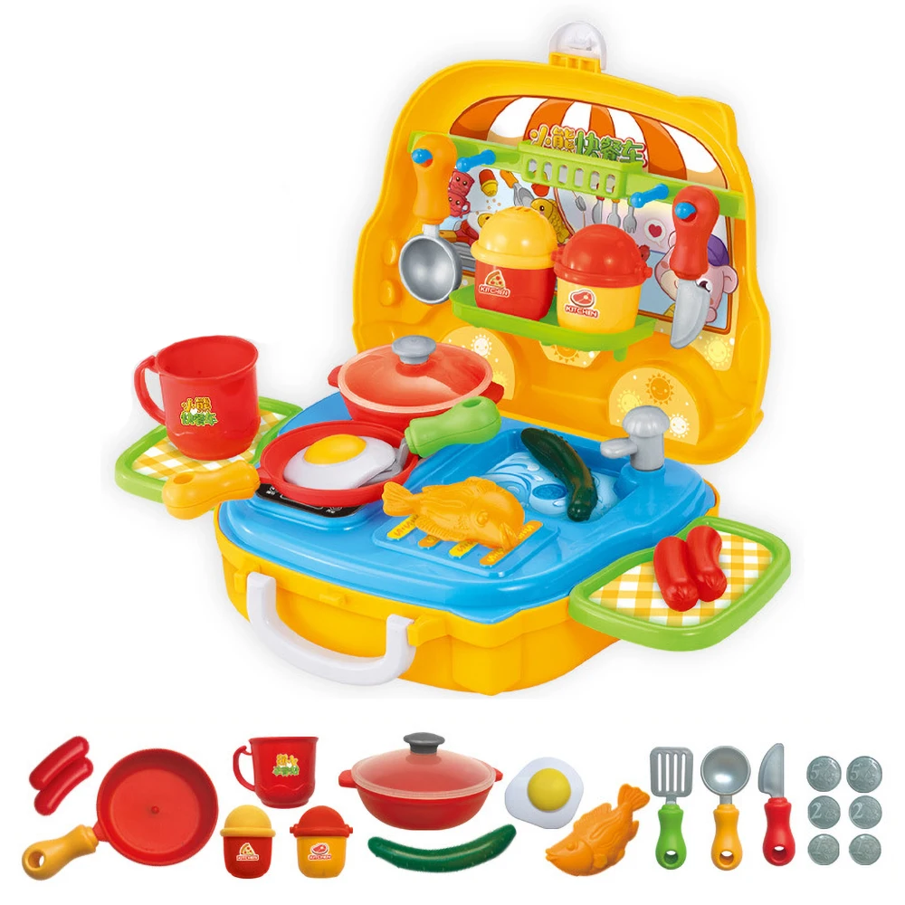 Детские игрушки Zabawki Dla Dzieci Cucina Giocattolo, кухонные детские игрушки для ролевых игр, детский кухонный набор, фруктовые игрушки, игрушки для детей, мальчиков - Цвет: KITCHEN TOY