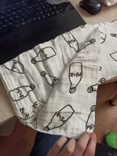 Manta de fibra de bambú para bebé, Toalla de baño suave para recién nacido, lactancia, Sábana de bebé orgánico, manta de muselina para envolver, estera para gatear, 110x120cm