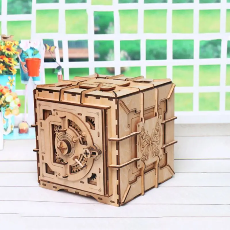 DIY 3D деревянная Механическая головоломка модель строительные комплекты лазерная