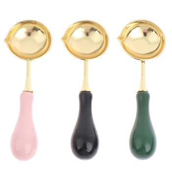 

1Pcs Spoon Vintage Wax Sealing Spoon Melting Sealing Wax Stick Granule For Invitation Card Christmas 12x3cm Large Stamp