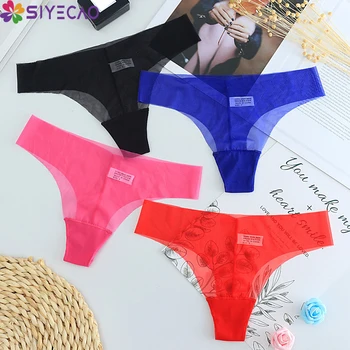 

Sexy Panties Women Underwear Super Thin Transparent Seamless Thong Woman G String See Through Underwear Female T-back Pants