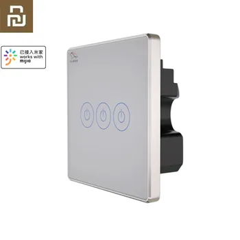 

Youpin PTX Touch Switch Standard Crystal Glass Panel Zero Line Connect Light Wall Touch Screen Switch for APP Control