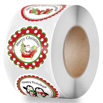 

500pcs Reward Stickers Encouragement Sticker Roll For Christmas Decoration Stickers With Cute Animals For Students Teachers