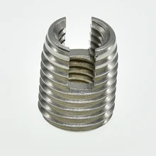 Inserts filetés en acier inoxydable M2 M2.5 M3 M4 M5 M6 M8 M10 M12, insertion de réparation à filetage métallique, vis à fente autotaraudeuse