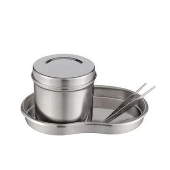 

Microblading Sterilizer& Disinfection kit Stainless Steel Disinfection Tank Plate Tweezers Tool Clean Sterilizers pot