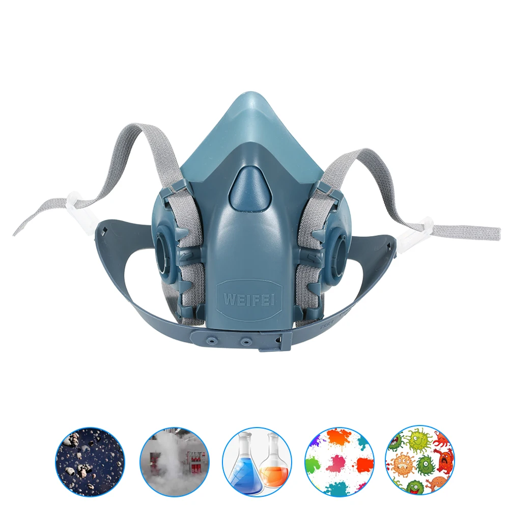 

8200 Half Face Painting Spraying Gas Mask Chemcial Safety Work Gas Mask Proof Dust Facepiece Respirator Mask