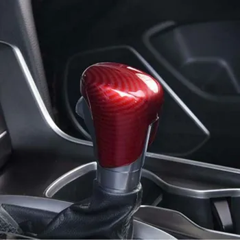 

Carbon Fiber style Gear Shift Knob Cover Trim Car Decor With double tape Durable