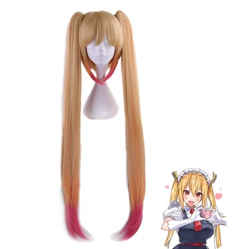 

Miss Kobayashi's Dragon Maid Tohru Cosplay Wig Kobayashi 100cm Gradient Blending Long Hair Synthetic Hair Role Play Costume Wig