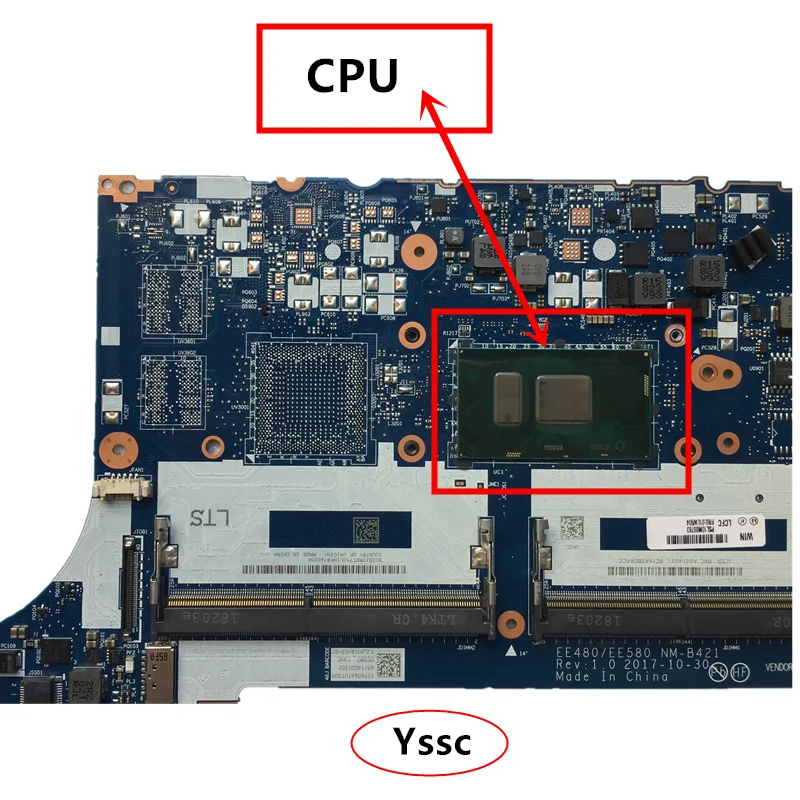 NM-B163 материнская плата для lenovo Thinkpad E480 E580 материнская плата для ноутбука ПК(с i5-7200U cpu) ТЕСТ ОК