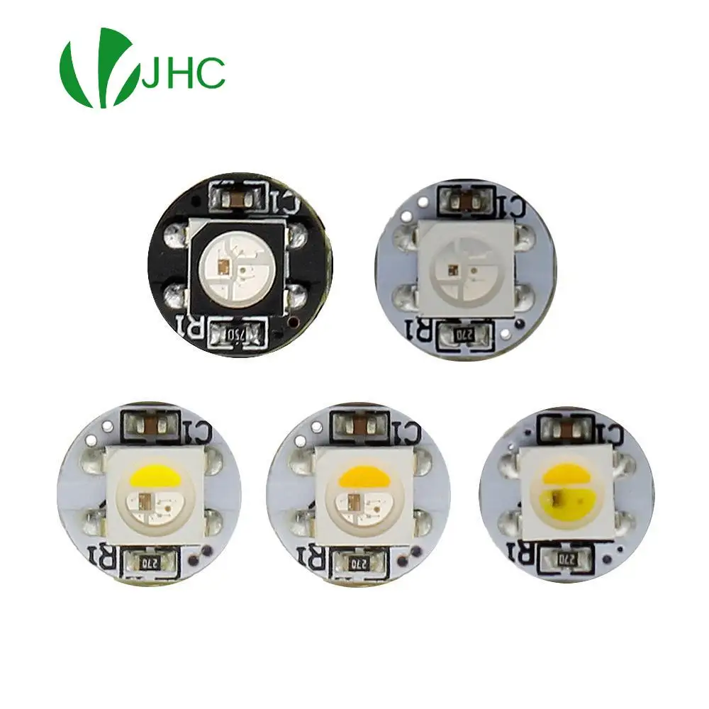 

5~100Pcs Board Heatsink WS2812B / SK6812 LED Chips With Black/White PCB (10mm*3mm) WS2811 IC Built-in 5050 SMD RGB DC5V