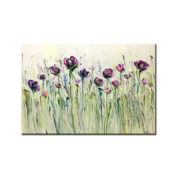 

Colorful Flower Greenery Abstract Oil Painting On Canvas Handpainted Beautiful Modern Paintings Wall Art Home Decor Picture