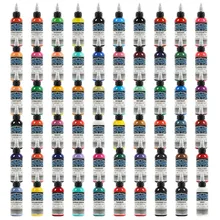 Новинка 60 шт набор перманентных чернил для татуировки 30 мл косметический мини-Пигмент косметический для татуировки и боди-арт