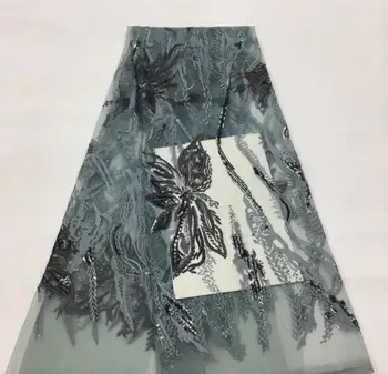 

french net lace fabric with sequins J-586812 french embroidered lace with super quality