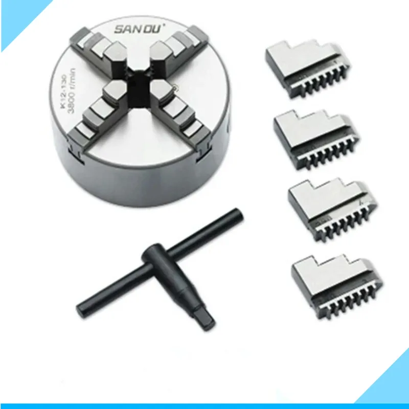 Самоцентрирующийся патрон K12- 80/100/125/160/200/250 четыре зажима из закаленной стали для