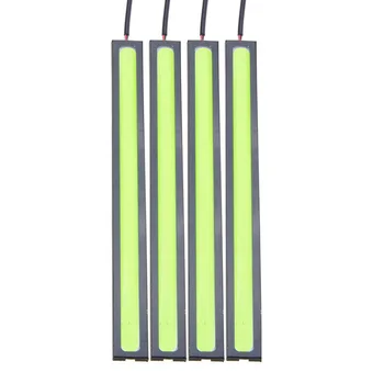 

DRL LED Light Daytime Running Light Green Aluminum Shell+COB 500LM 12V