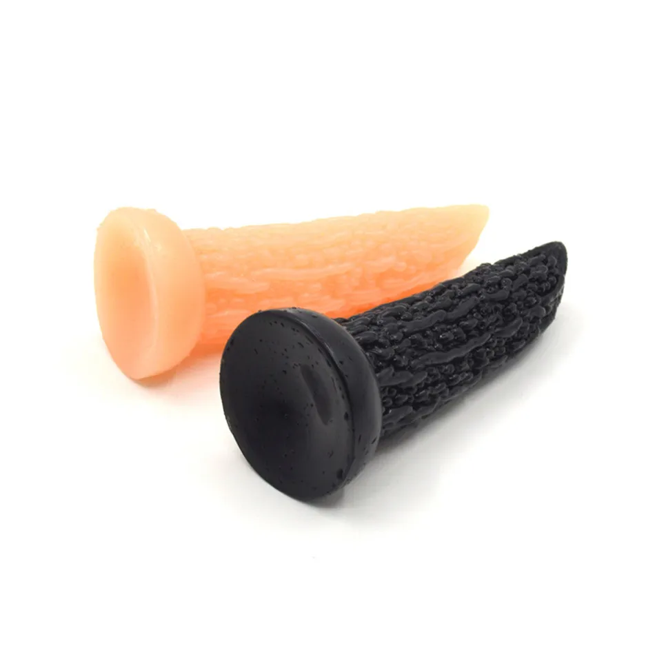 Luukビッグディルド野菜ゴーヤでサクションカップ大人のおもちゃ肛門プラグいちゃつくマスターベーション製品 - AliExpress