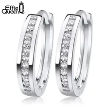 Effie Queen милый романтический стиль серьги ювелирное изделие золотого цвета вымощенное AAA кубическим цирконием серьги со шпилькой для женщин DDE34