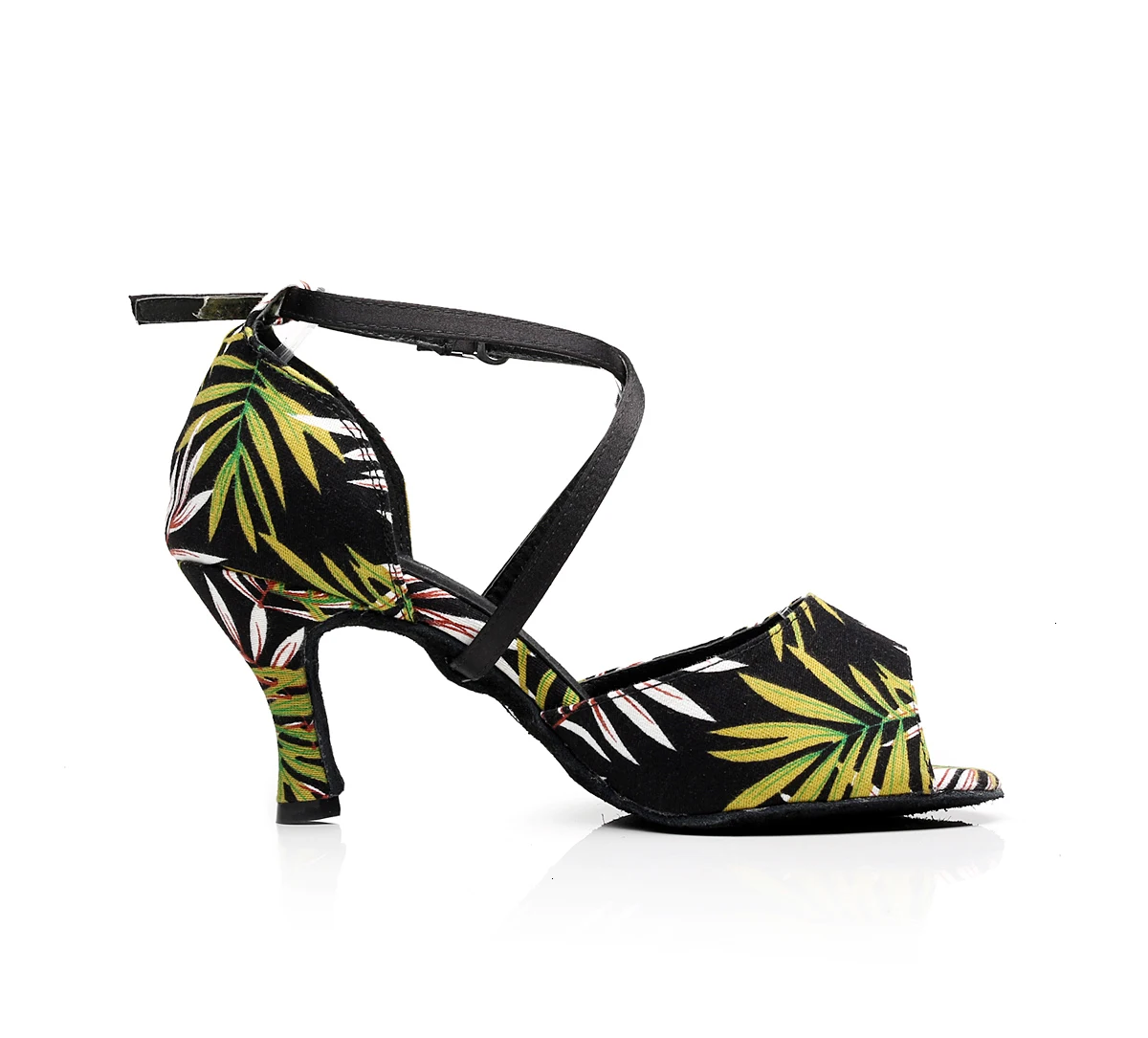 

Tango Practice Ballroom Practice Ladies Latin Dance Shoe Woman Slip On Girl Tap Stylish High Heel 7.5cm Sandals 7097