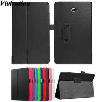 

Luxury Netbook Leather Shell Cover For Samsung Galaxy Tab A A6 10.1 T580 T585 Tablet Hard PU Protective Case Smart Shell Cover