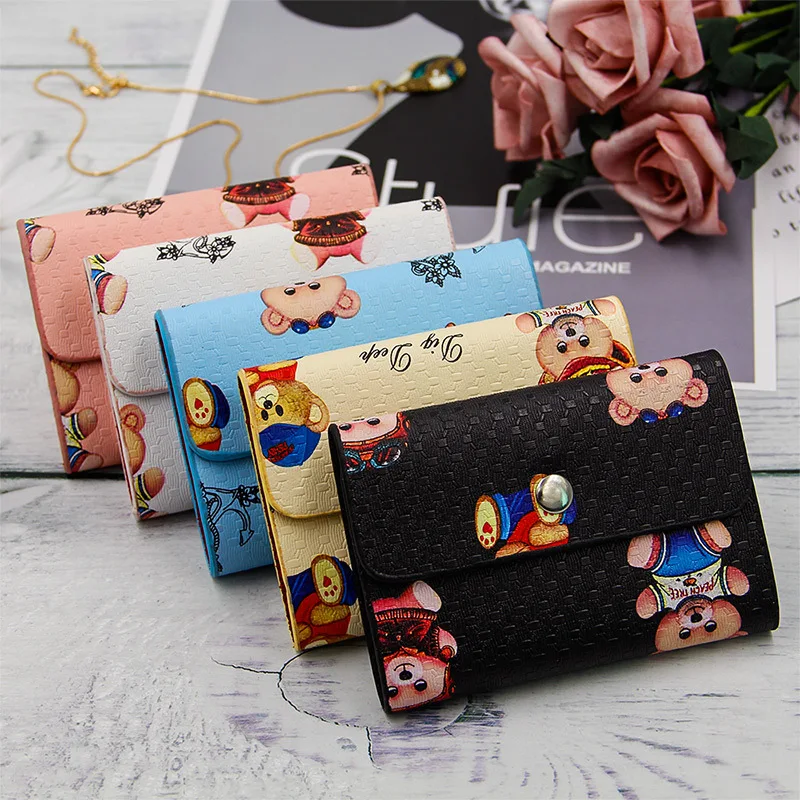 

Manufacturers Direct Selling 26 Large-Volume Antimagnetic Wallet Card Holder Colorful Mini Cartoon Wallet Promotional Gifts