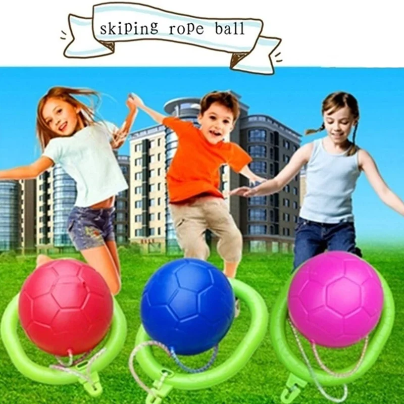 Kids Light Up Ankle Swing Ball Ankle Skipping Rope indoor outdoor Yellow Color 