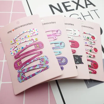 

6pcs wholesale children New Arrival matt paint hairpin side clip BB folder variety of selected Cute hair Accessories