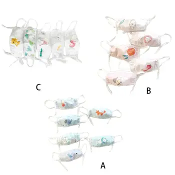 

Boys Girls Cotton Mouth Mask Cartoon Animal Anti-Pollution Adjustable Face Cover