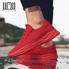 MumuEli/красная, черная, серая, белая Повседневная прогулочная обувь; Мужские дышащие модные брендовые кроссовки Flyknit ; Дизайнерские мужские кроссовки 7001