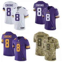 Мужская футболка из Миннесоты высокого качества Vikings Kirk Cousins