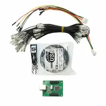 Codificador de arcada para controlador usb 187 fiação 2 jogadores kit diy para raspberry pi mame pc ps3